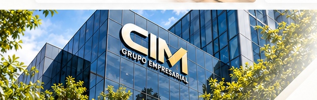 Representación de la imagen corporativa de CIM Grupo Empresarial